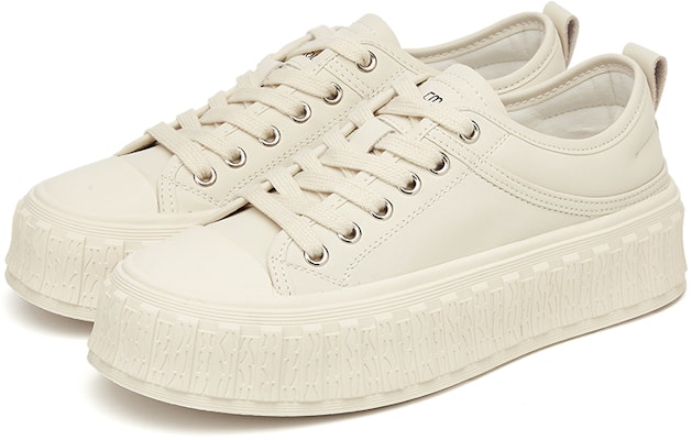 (W) Exull Q Cuero Sintético Plataforma Baja 'Suela Gruesa con Cordones' 7317404260 7