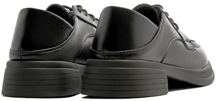 Shop (Women) Exull Q Synthetic Leather Retro British Chunky Heel Loafer 'Black' 1315103060