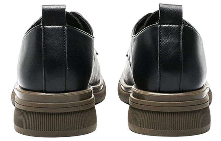 Lookbook (W) Exull Q 人造革圆头系带 "英伦休闲黑" 1217110060