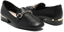 Lookbook (W) Exull Q Kulit Sintetik Slip-On 'Tumit Blok Gaya British Hitam' 1315100460
