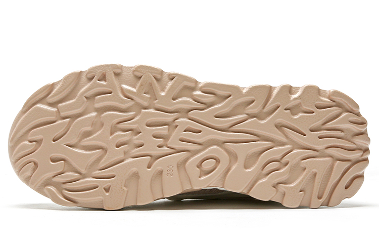 Shop EXULL 依思Q 網布 厚底百搭休閒 老爹鞋 6.5公分 女款 卡其色