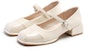 (W) Exull Qi Esprit Mary Jane Tumit Tinggi 'Ivory French Chic' 7315002171