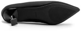 Order (W) EXULL Qi Kulit Hujung Runcing Slip-On Stiletto 'Hitam' 1315001060