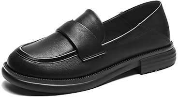(Women) Exull Qi Synthetic Leather British Soft Loafer 'Black' 7315100760 (Women) Exull Qi Synthetic Leather British Soft Loafer 'Black' 7315100760