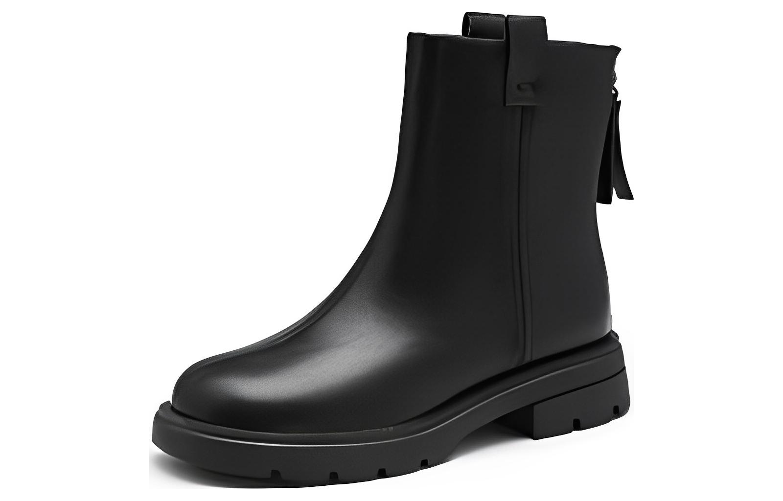 (Women) Exull Short Boot 'Black Leather' 7218607260