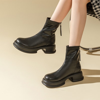 (W) 엑설 숏부츠 (블랙) 1218630860 Sizing (W) 엑설 숏부츠 (블랙) 1218630860