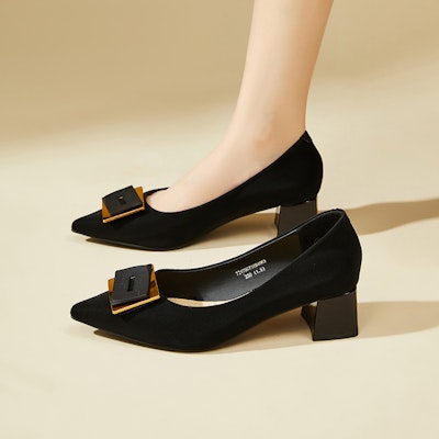 (W) Exull Slip-On Heels 'Hitam' 73170073 3