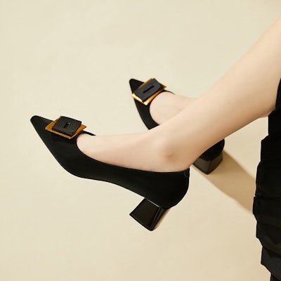 (W) Exull Slip-On Heels 'Hitam' 73170073 2