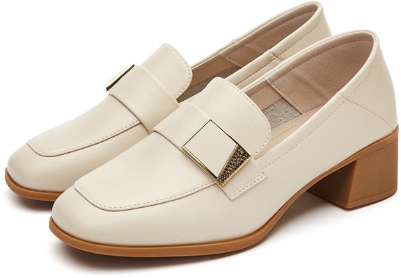 (W) (女性用) EXULL Yi Si Q 4.5cm「ベージュ英国カジュアルチャンキーヒール」1317102671 1317102671 Lookbook (W) (女性用) EXULL Yi Si Q 4.5cm「ベージュ英国カジュアルチャンキーヒール」1317102671 1317102671