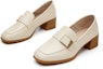 Shop (Women) EXULL Yi Si Q 4.5cm 'Beige British Casual Chunky Heel' 1317102671