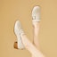 Details for (Women) EXULL Yi Si Q 4.5cm 'Beige British Casual Chunky Heel' 1317102671
