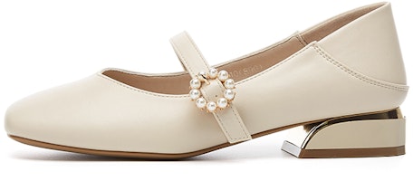 (W) Exull Yi Si Q 'Academy Girl Pearl Buckle' Kasut Perempuan dengan Gesper Mutiara 82150010 Details for (W) Exull Yi Si Q 'Academy Girl Pearl Buckle' Kasut Perempuan dengan Gesper Mutiara 82150010