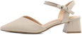 (W) Exull Yi Si Q 'Beige Chunky Heel' Tumit Tinggi Bej Bulat 1316300871
