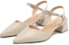 (W) Exull Yi Si Q 'Beige Chunky Heel' Tumit Tinggi Bej Bulat 1316300871