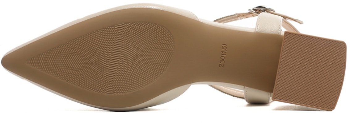 (Women) Exull Yi Si Q 'Beige Chunky Heel' 1316300871 Shop (Women) Exull Yi Si Q 'Beige Chunky Heel' 1316300871