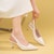 (W) Exull Yi Si Q 'Tumit Tinggi Fesyen Selesa Beige' 1316301271