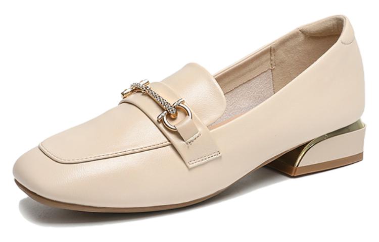 (W) Exull Yi Si Q 'Beige Leather Oxford'