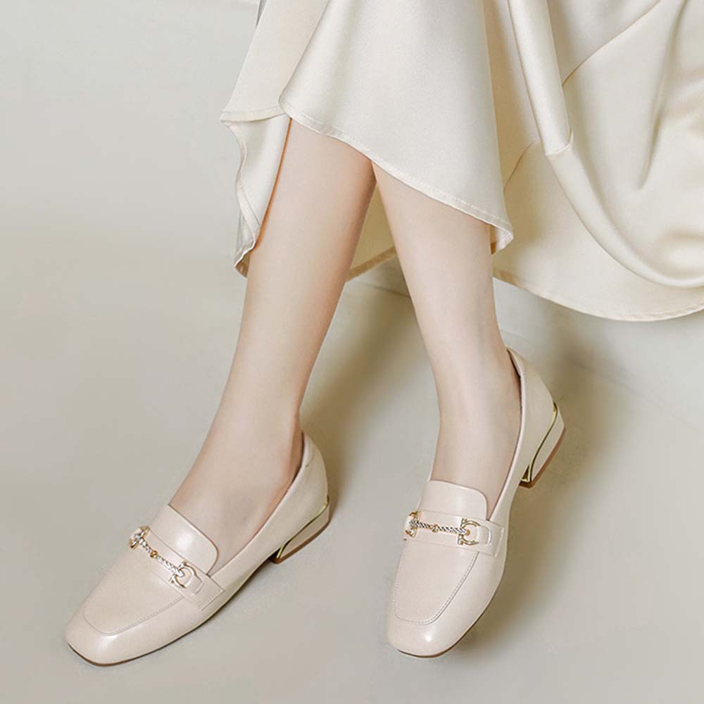 (W) Exull Yi Si Q 'Beige Leather Oxford' 圖 2