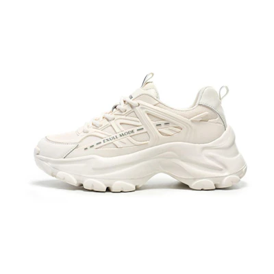 (W) Exull Yi Si Q 'Beige Platform Dad Shoe'