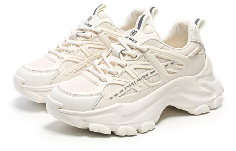 (W) Exull Yi Si Q 'Beige Platform Dad Shoe' 圖 3