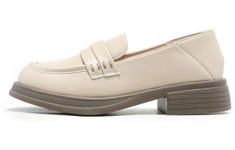 (Women) Exull Yi Si Q 'Beige Round Toe Casual Platform' 1315101171