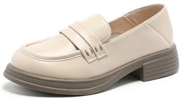 (W) レディース Exull Yi Si Q「ベージュ ラウンドトゥ カジュアル プラットフォーム」1315101171 1315101171 Order (W) レディース Exull Yi Si Q「ベージュ ラウンドトゥ カジュアル プラットフォーム」1315101171 1315101171