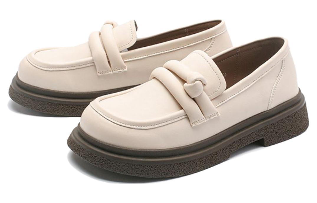 Order EXULL 依思Q 設計感一腳蹬 休閒單鞋 女款 米白色