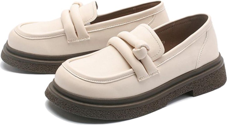 EXULL 依思Q 設計感一腳蹬 休閒單鞋 女款 米白色 Order EXULL 依思Q 設計感一腳蹬 休閒單鞋 女款 米白色