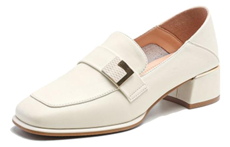 Order (W) Exull Yi Si Q 'Selipar Tumit Kotak Jari Kaki Petak Beige' 7315101771