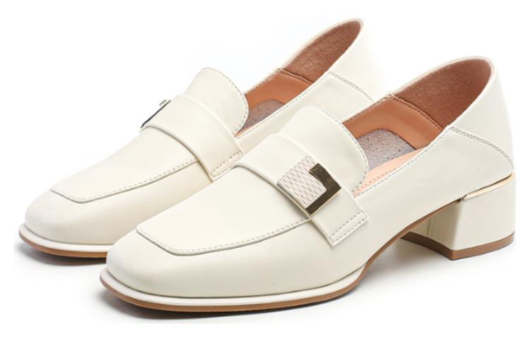 Lookbook (W) Exull Yi Si Q 'Selipar Tumit Kotak Jari Kaki Petak Beige' 7315101771