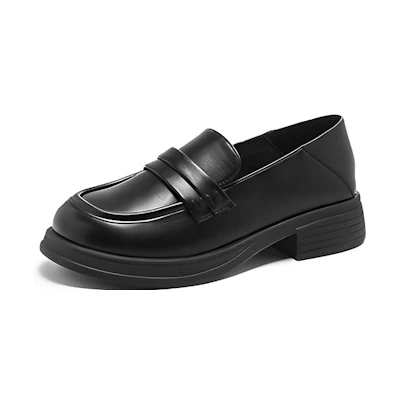 (W) Exull Yi Si Q 'Black Casual Thick Sole'