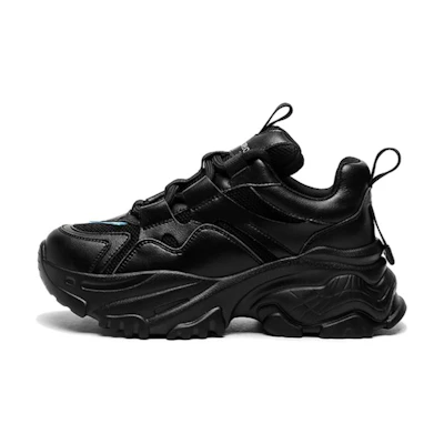 (W) Exull Yi Si Q 'Black Chunky Dad Shoes'