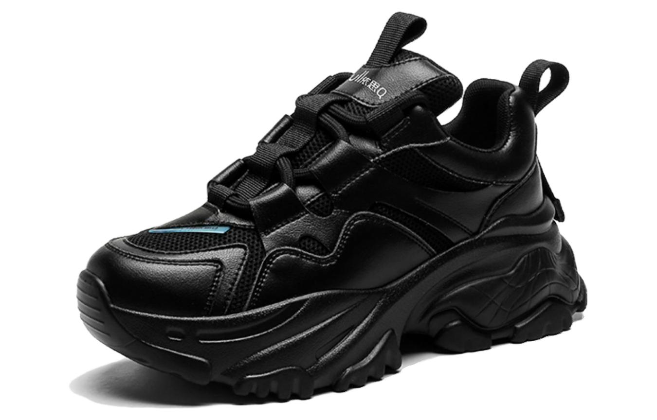 Order EXULL 依思Q 織物百搭休閒運動厚底老爹鞋 女款 黑色