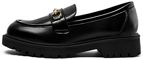 (Women) Exull Yi Si Q 'Black Cow Print Slip-On' 1217102760 (Women) Exull Yi Si Q 'Black Cow Print Slip-On' 1217102760