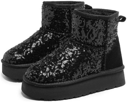 (W) (女性用)エクスルル・イー・シーQ 'ブラックグリッタープラットフォームスノーブーツ' 1218407060 1218407060 Lookbook (W) (女性用)エクスルル・イー・シーQ 'ブラックグリッタープラットフォームスノーブーツ' 1218407060 1218407060
