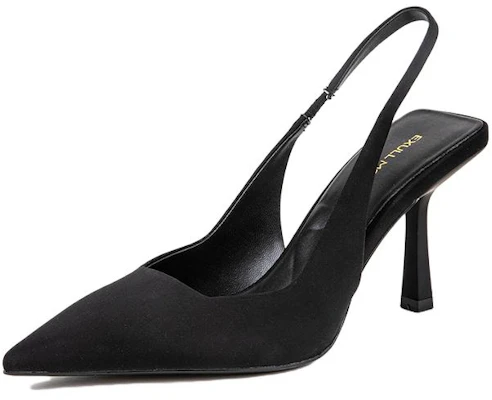 (W) (女性用) エクスル イー シー キュー '黒 編み ポインテッドトゥ ハイヒール 8cm' 1216302060 1216302060 Buy (W) (女性用) エクスル イー シー キュー '黒 編み ポインテッドトゥ ハイヒール 8cm' 1216302060 1216302060