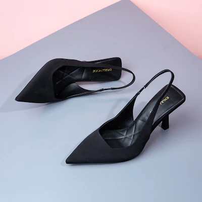 (W) (女性用) エクスル イー シー キュー '黒 編み ポインテッドトゥ ハイヒール 8cm' 1216302060 1216302060 Cheap (W) (女性用) エクスル イー シー キュー '黒 編み ポインテッドトゥ ハイヒール 8cm' 1216302060 1216302060