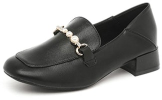 (Women) Exull Yi Si Q 'Black Leather Casual Oxford' 1215103960 (Women) Exull Yi Si Q 'Black Leather Casual Oxford' 1215103960