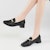 (W) Exull Yi Si Q 'Kasut Kulit Oxford Hitam Kasual' 1215103960