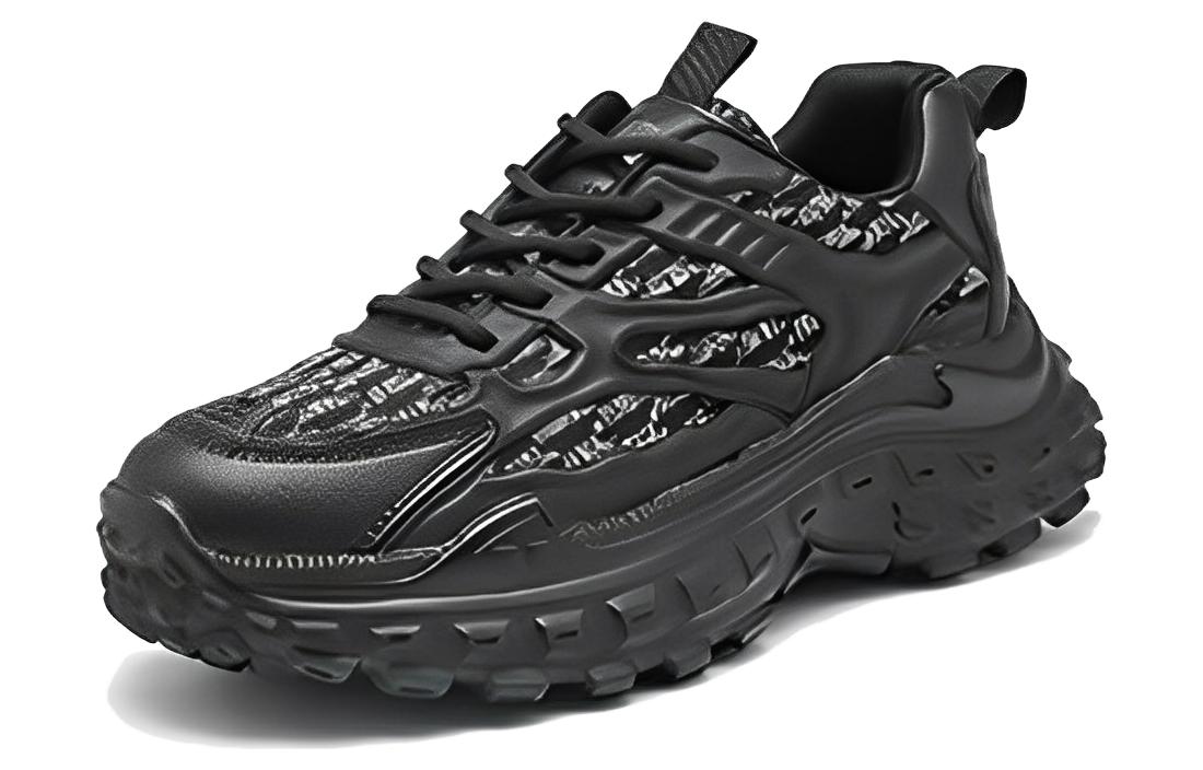 Order (W) Exull Yi Si Q 'Zapatillas Chunky Negras de Parche para Hombre' 1217705260