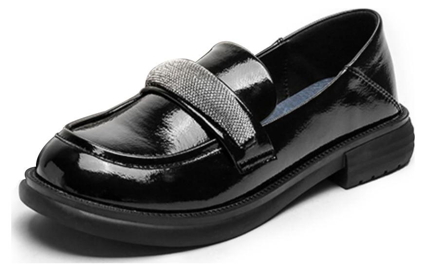 (Women) Exull Yi Si Q 'Black Patent Leather Fashion Slip-On' 72I7100760