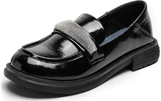 (Women) Exull Yi Si Q 'Black Patent Leather Fashion Slip-On' 72I7100760 (Women) Exull Yi Si Q 'Black Patent Leather Fashion Slip-On' 72I7100760