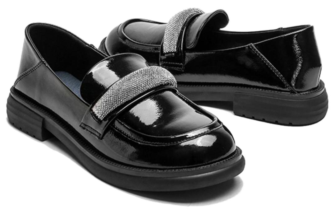 Order (Women) Exull Yi Si Q 'Black Patent Leather Fashion Slip-On' 72I7100760