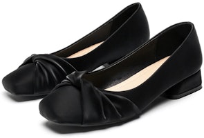 (W) (女性用) エクサルイ・シ・Q『ブラックスクエアトゥローヒールパンプス』1315007160 1315007160 Lookbook (W) (女性用) エクサルイ・シ・Q『ブラックスクエアトゥローヒールパンプス』1315007160 1315007160