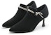 (W) EXULL Yi Si Q 'Stiletto Bertumit Runcing Kulit Hitam' 1315103560