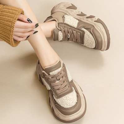 (W) Exull Yi Si Q 'Sepatu Chunky Tebal Pria Ujung Bulat - Warna Kopi' 7218110191 Shop (W) Exull Yi Si Q 'Sepatu Chunky Tebal Pria Ujung Bulat - Warna Kopi' 7218110191