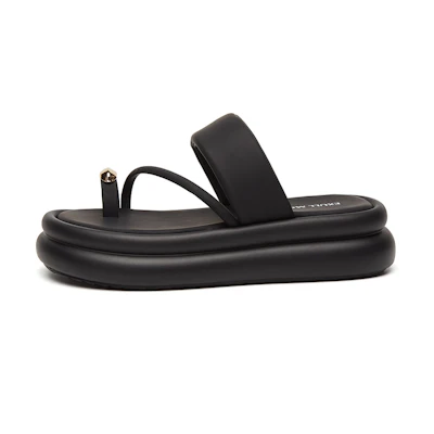 (W) Exull Yi Si Q 'Fashion Thick Sole Toe Post Slide'