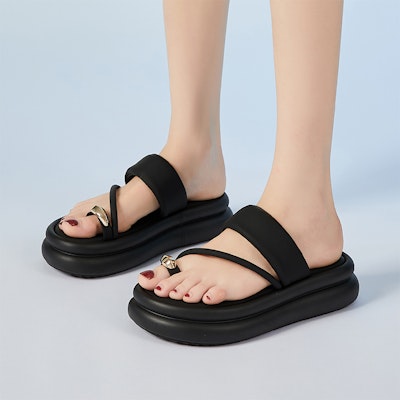 (W) Exull Yi Si Q 'Sandal Sol Tebal Gaya Jempol' 73165690 1