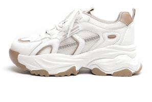 (Women) Exull Yi Si Q 'Khaki Mesh Chunky Dad Sneakers' 1317700382 (Women) Exull Yi Si Q 'Khaki Mesh Chunky Dad Sneakers' 1317700382