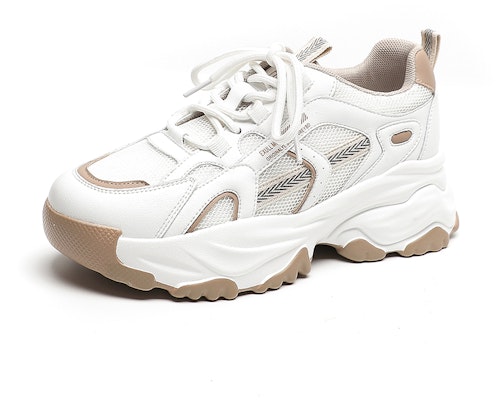 (W) Exull Yi Si Q 'Khaki Mesh Chunky Kasut Ayah Sneakers' 1317700382 Order (W) Exull Yi Si Q 'Khaki Mesh Chunky Kasut Ayah Sneakers' 1317700382